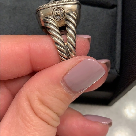 COPY - David Yurman hematite with diamonds ring - Picture 3 of 3